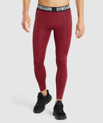 Leggins Gymshark Element Baselayer Hombre Burdeos | CO 3940QMA